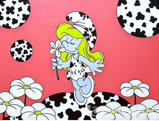 Flowers leave fragrance in the hand(2023), 60.6cm x 80.3cm Acrylic on canvas (사진=앤디워스트)