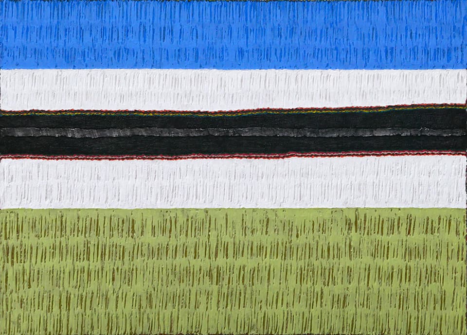 &nbsp;틈 - 積&middot;硏(적&middot;연) (6-11)_72.7x53cm_Mixed media on canvas_2024