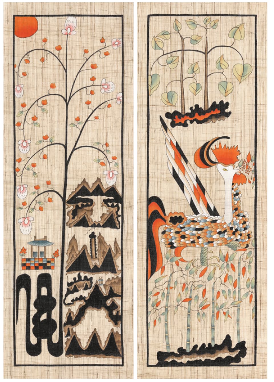 김정미 작가의 제주문자도&nbsp;75&times;45㎝&times;2