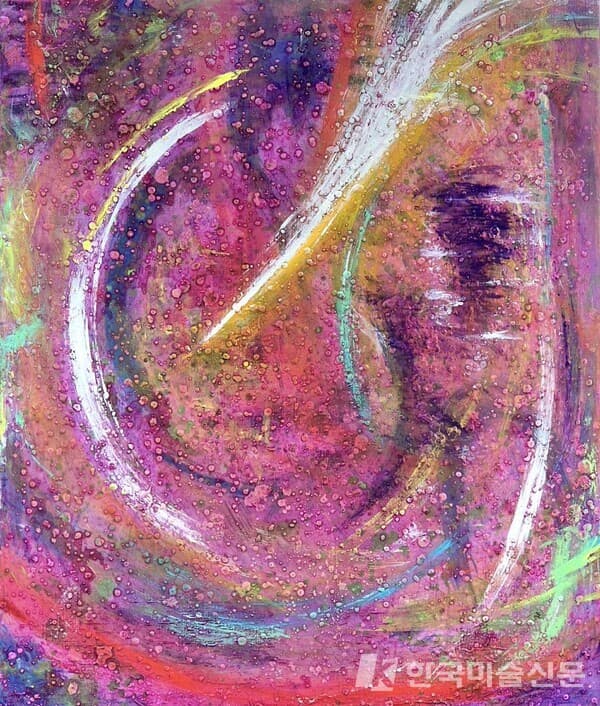 MetaK24-016, 72.7x60.6cm, Acrylic on canvas, 2024 / 작가 제공