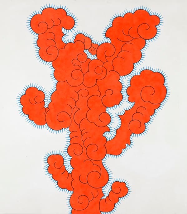 이소영 작가 작품 '고슴도치 딜레마'(70&times;90, 장지에 채색, 2024) (사진=레지나 갤러리)