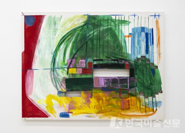 [사진=김귤이]'유실된 데이터 1, 2022, 캔버스에 아크릴, 유채, 135x100cm