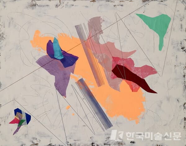 작품명 : 나무야 너뿐이야 사랑해, Acrylic & Mixed Media On Canvas 117x92cm 2024 (사진=송미리내)
