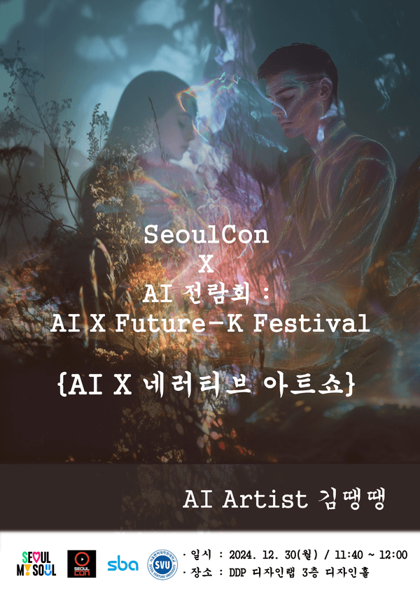 2024 서울콘, AI 전람회 포스터 (자료제공= 박은지 교수)