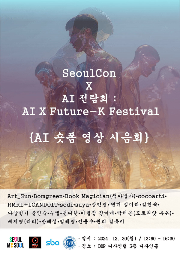2024 서울콘, AI 전람회 포스터 (자료제공= 박은지 교수)
