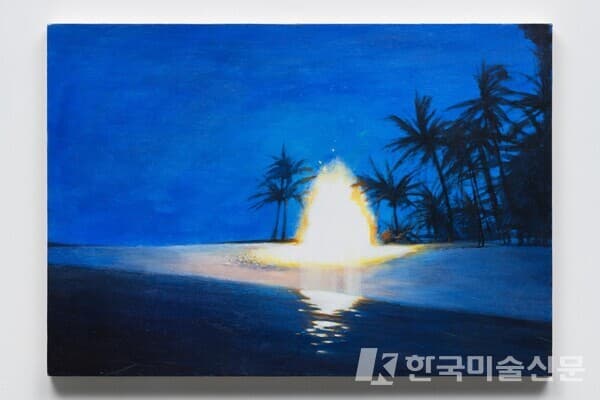 현오,아무도없던곳, 2020, acrylic on canvas, 70.2 x 47.1cm / 사진 최철림, 인가희갤러리 제공