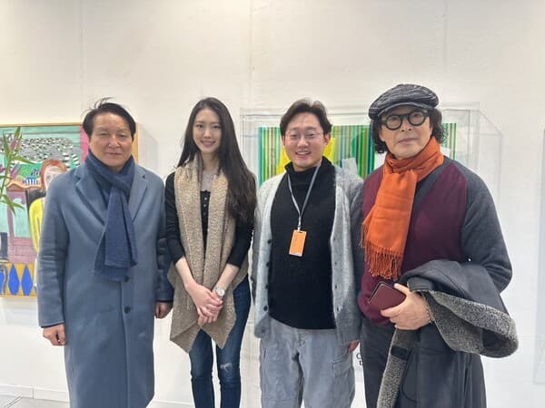 왼쪽부터) 김종근 총감독, 석유진 기획이사, 심진우 기자, 김지현 작가(전, 추계예술대학교 교수)