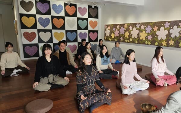 지난 1월 18일 열린 감각명상 현장 모습. (사진=마음운동장)