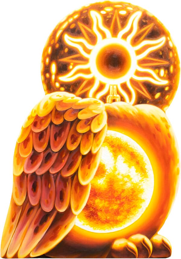 Bulb Owl 25-1, oil on wood panel, 40x60cm,2025 (자료제공=넌지 작가)