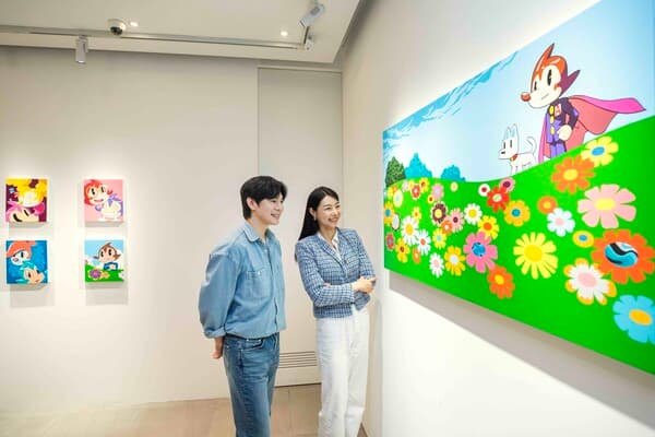 이동기 작가의 대표작 중 하나인 &lsquo;꽃밭&rsquo; [사진=신세계백화점 제공]