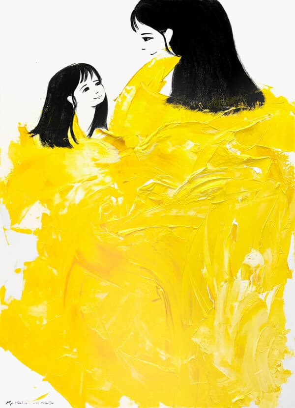 나다움_ 나의 치유자 My healer, 2025 Ink and Acrylic on Canvas, 90.9x65.1cm&nbsp;&nbsp;(자료제공= 자이언제이 작가)