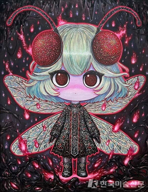 Noctisfera No.002 2025 91.0 x 116.8 cm 캔버스에 아크릴 (사진= 시온작가)