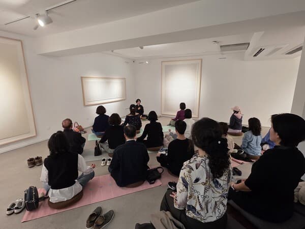 오프닝 명상 프로그램 (사진=강혜영)