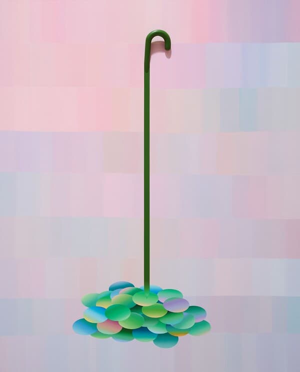 황은화(2025), 지혜의 열쇠, 162.2 x 130.3 cm, 캔버스 위에 아크릴과 나무. [사진=아트센터자인]&nbsp;