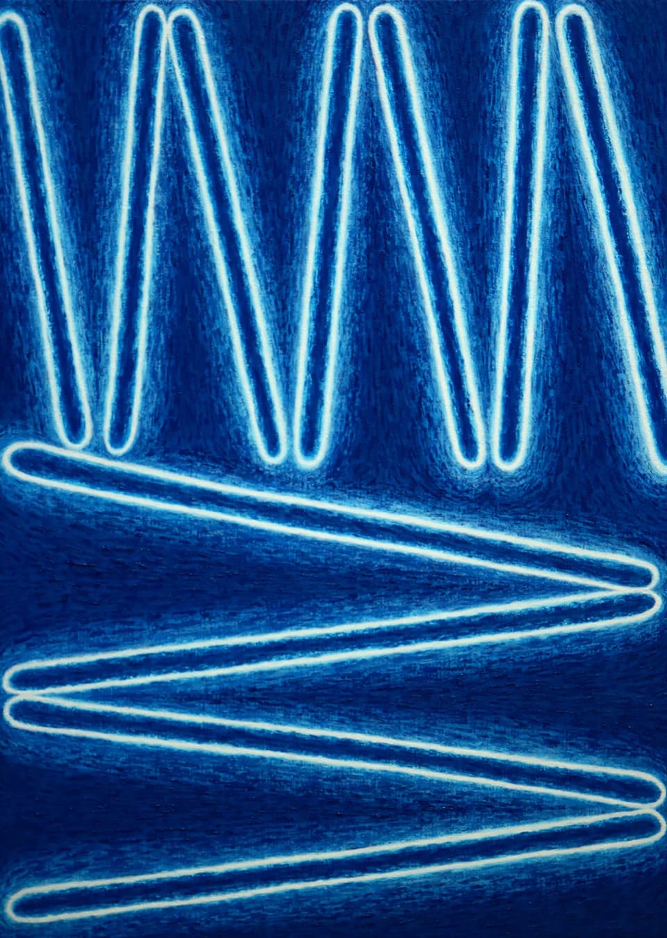 빛 BLUE'25 FEB-N.001 65.1x90.9cm Oil on canvas 2025 [ 사진= 정영호 작가]