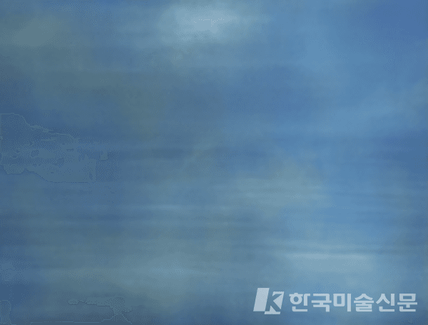 &nbsp;심미나, 2024,&nbsp;&nbsp;The sounds of clouds 24. 01.01,&nbsp;oil on canvas,&nbsp;91cmx116.8cm (제공=아트센터자인)