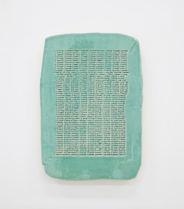 이웅철, Coordinates No.5_2025_ceramic_55 &times; 39cm (제공=인가희갤러리)