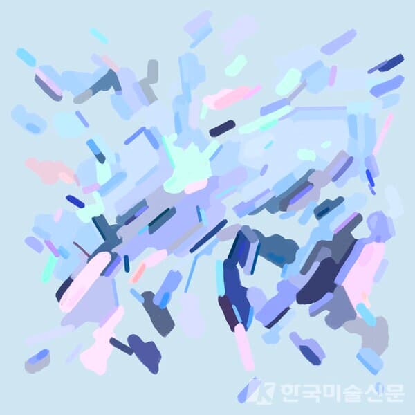 원상은, 자동기술 색채지도 No. 29 (제공=원상은)
