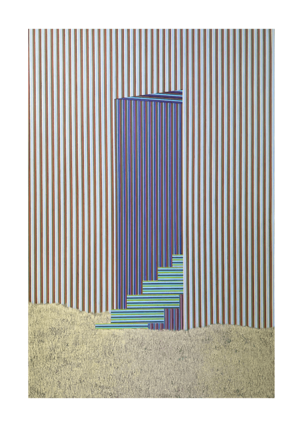 Stairway to somewhere, acrylic & oilbar on canvas, 90.9cm x 60.6cm, 2025 (제공=아트센터자인)