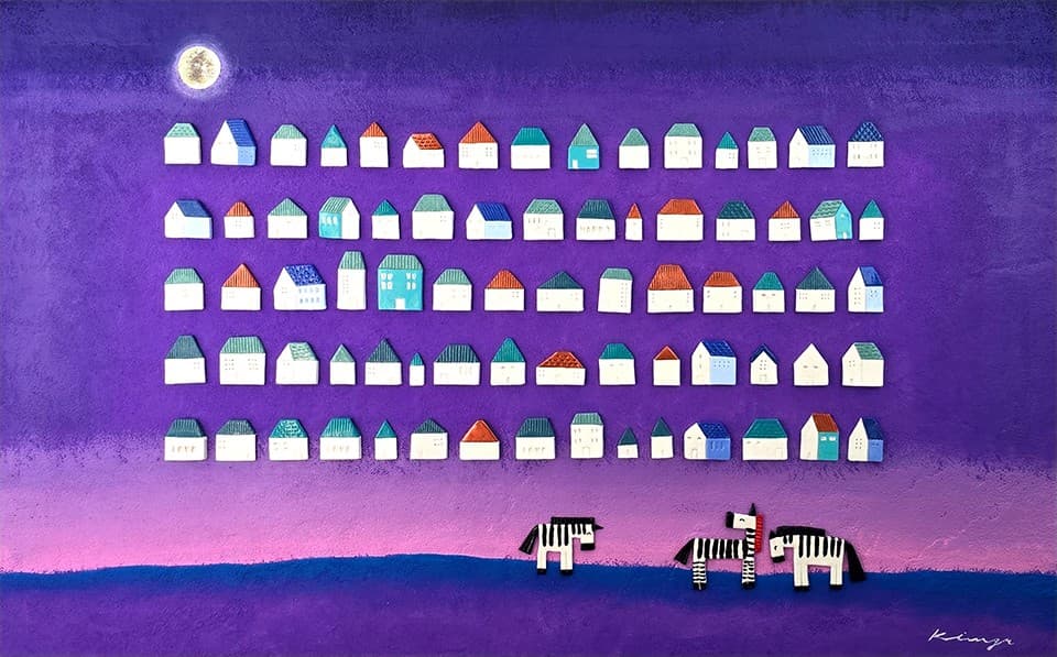 그날의 언덕 (50M) 72.7&times;116.8cm, Mixed media on canvas, 2024 [사진=김가람 작가]