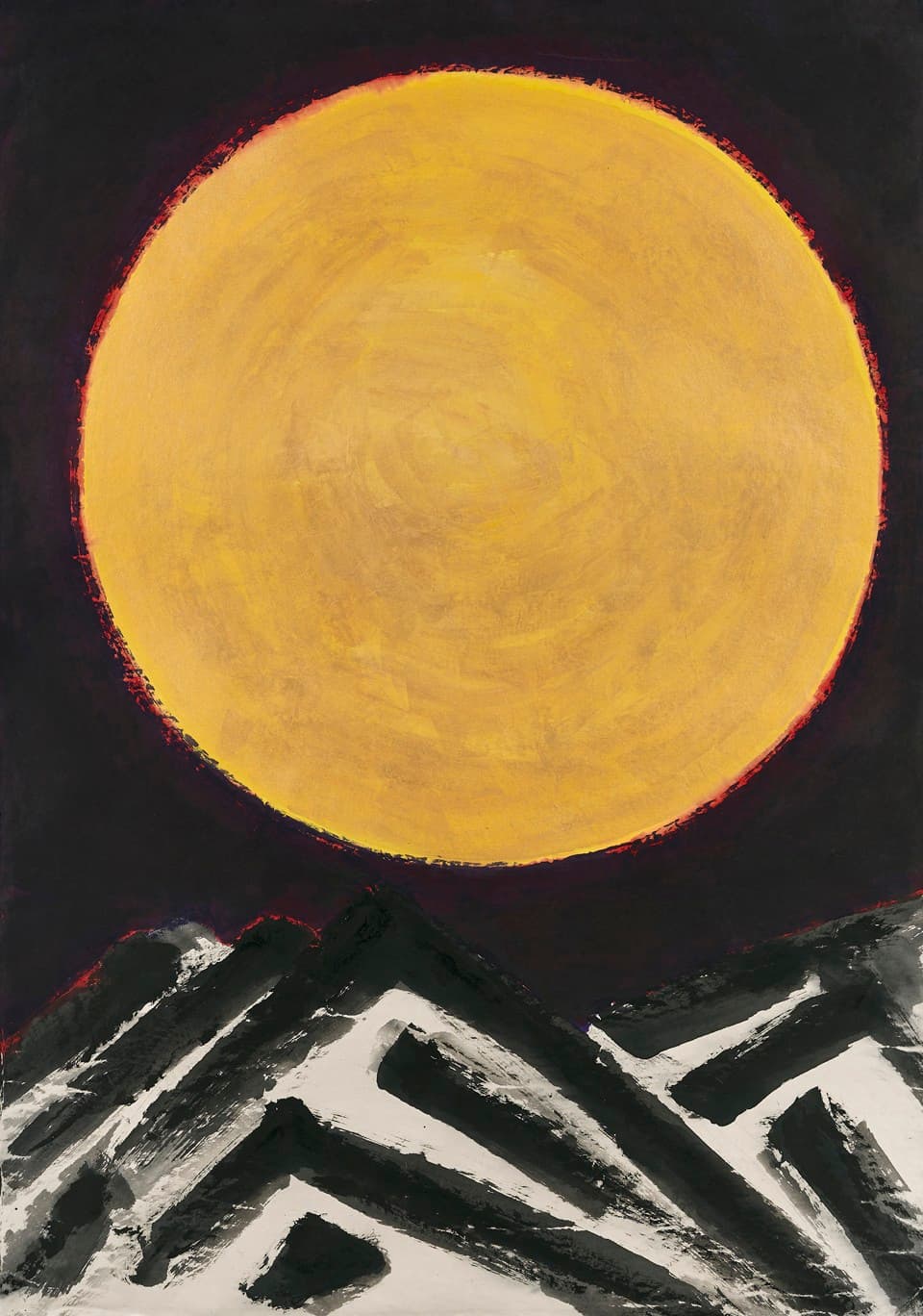 한국의 달 Korean Moon, 212x148cm,ink and color on hanji. 2023 [사진=류재춘]