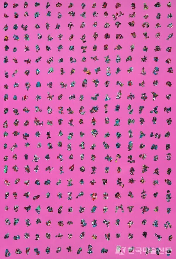 박현수, C-Pink23_Oil on Canvas_194x130,3cm_2023 (제공=아트센터자인)