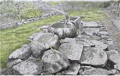 &nbsp;소통2. 선암사의 물확, 106x69cm, 수묵담채, 2025