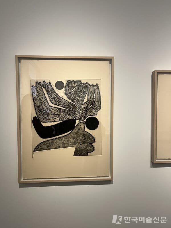 한운성, '변신', 1973, 종이에 에칭, 애쿼틴트, ed.8/9, 76x56, 작가 기증 (사진=강혜영)
