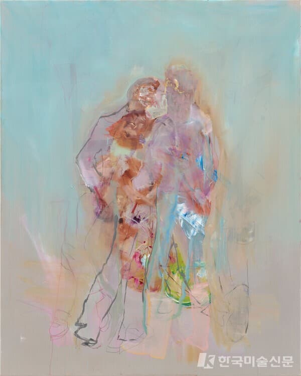 Robert Muntean, Fade into you, 2025, Oil on canvas, 150 x 120 cm ⓒ Robert Muntean, Eric Tschernow (이미지 제공 : UNC)