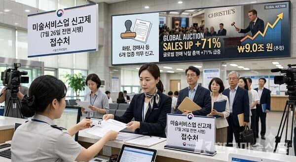국내 미술시장 제도권 편입… 26일부터 '미술서비스업 신고제' 전면 시행